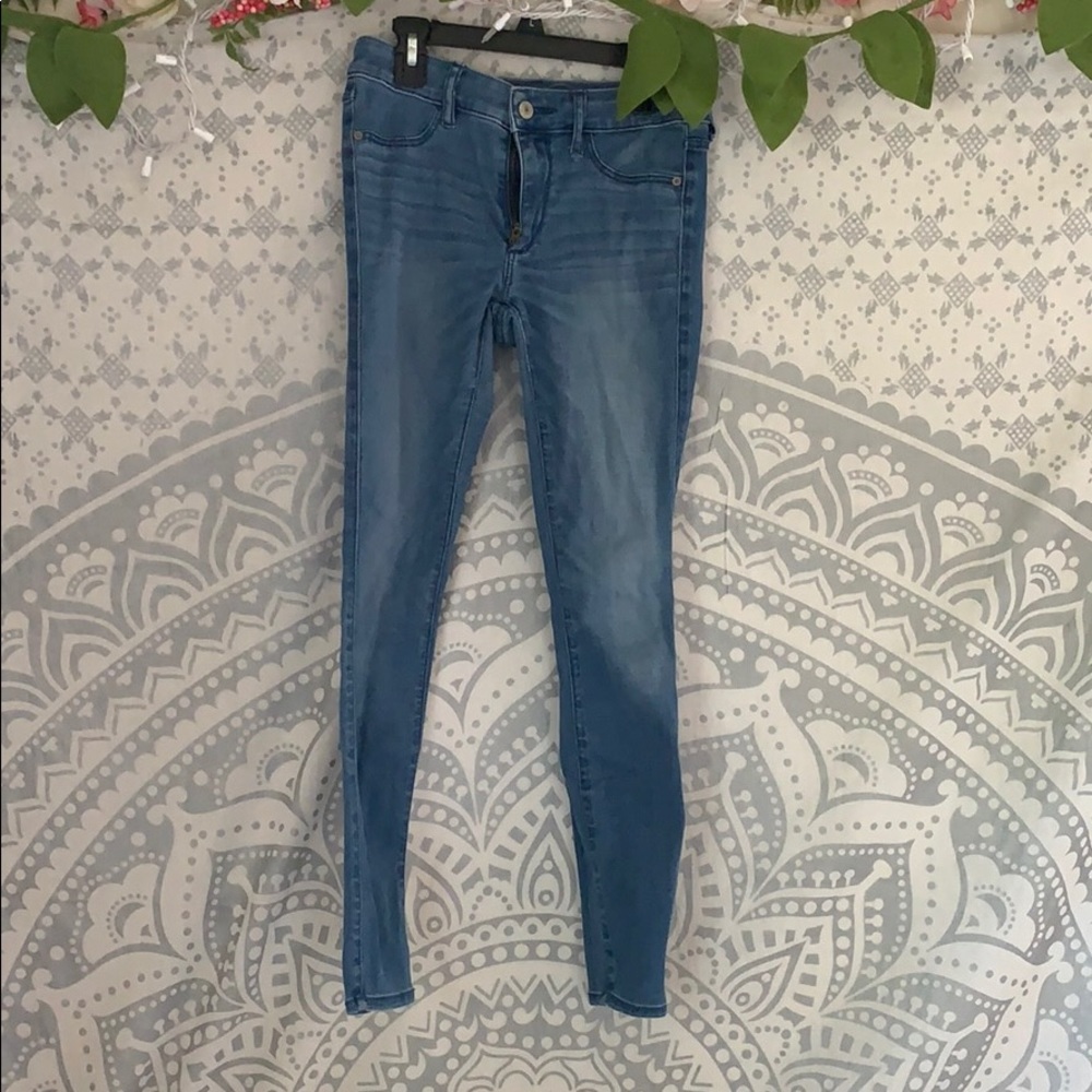 A&F blue jeans